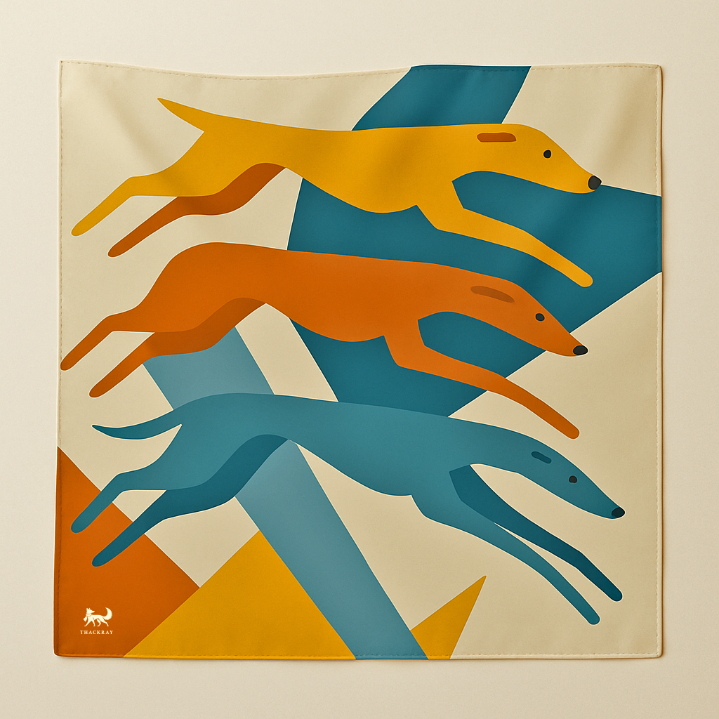 When Dogs Run – Limited Edition Mulberry Silk Scarf