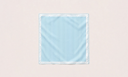 The Deckchair at Llandudno Silk Scarf in limited-edition mulberry silk twill by Thackray of England.