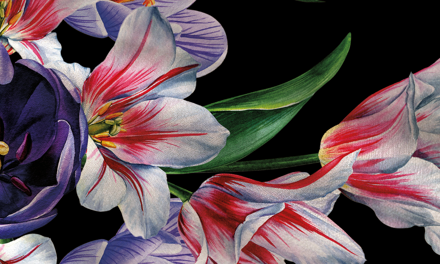 The Garden After Dark Silk Scarf