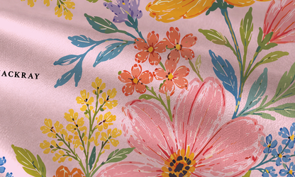 The Garden at Woodley Silk Scarf in limited-edition mulberry silk twill by Thackray of England.