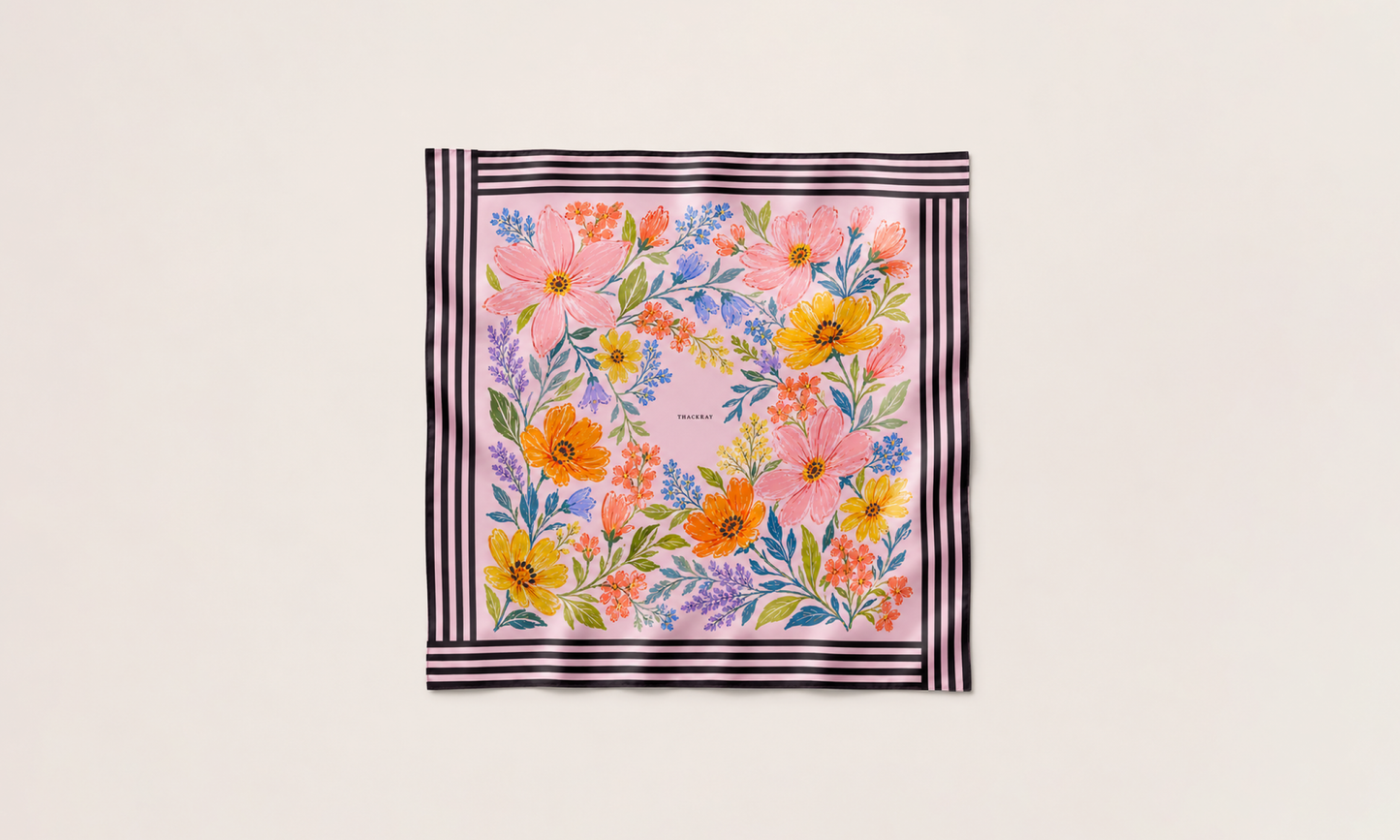 The Garden at Woodley Silk Scarf