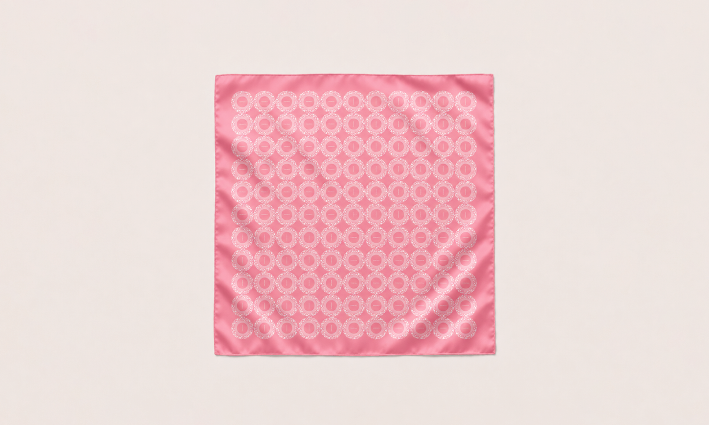The Powder Pink Jewellery Box Silk Scarf