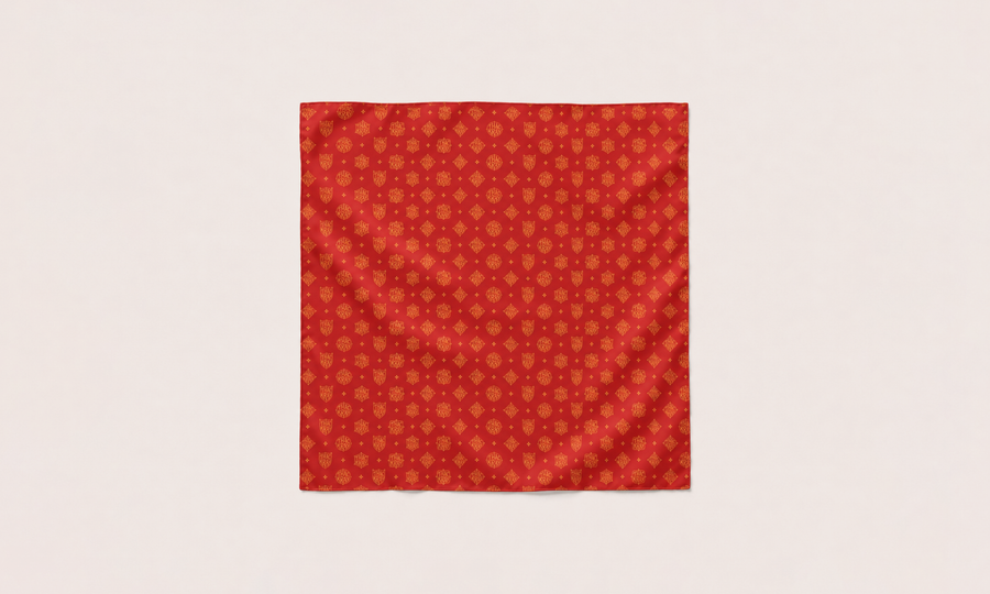 The Thackray Signature Silk Scarf in limited-edition mulberry silk twill by Thackray of England.
