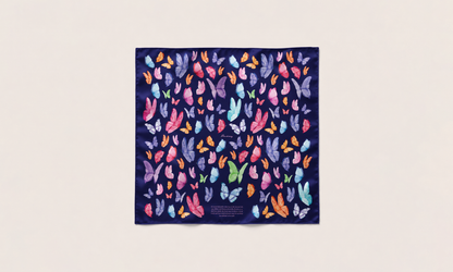 What the Flowers Wait For Silk Scarf in limited-edition mulberry silk twill by Thackray of England.