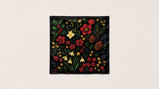 The Colours of Christmas Silk Scarf