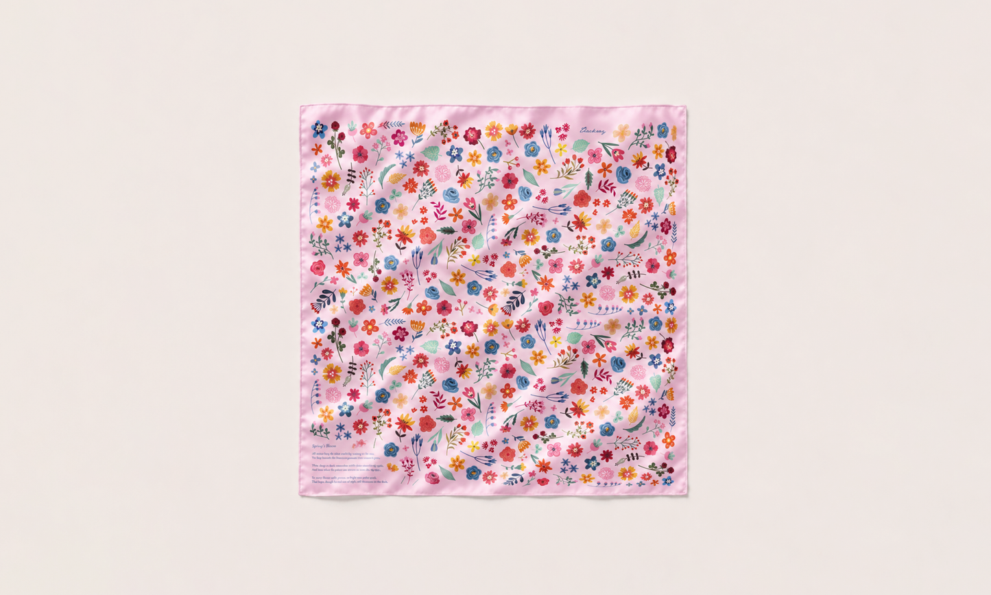 Spring’s Bloom Silk Scarf