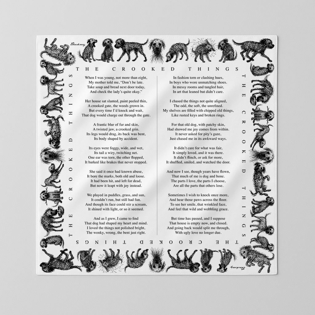 The Crooked Things – Limited Edition Silk Scarf by Thackray