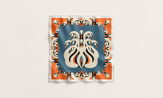 The Swan Beside the Mill Silk Scarf